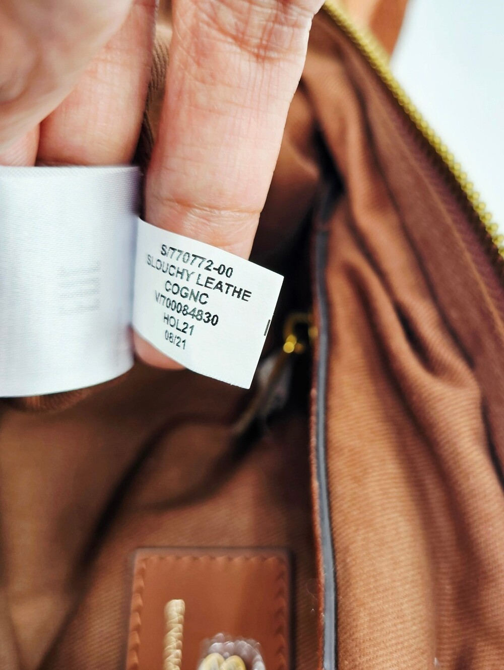 Banana Republic Cognac Suede Leather Hobo Bag - Picture 9 of 14